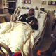Illustration for article titled Heres Luol Deng Cheering On His Team From A Hospital Bed